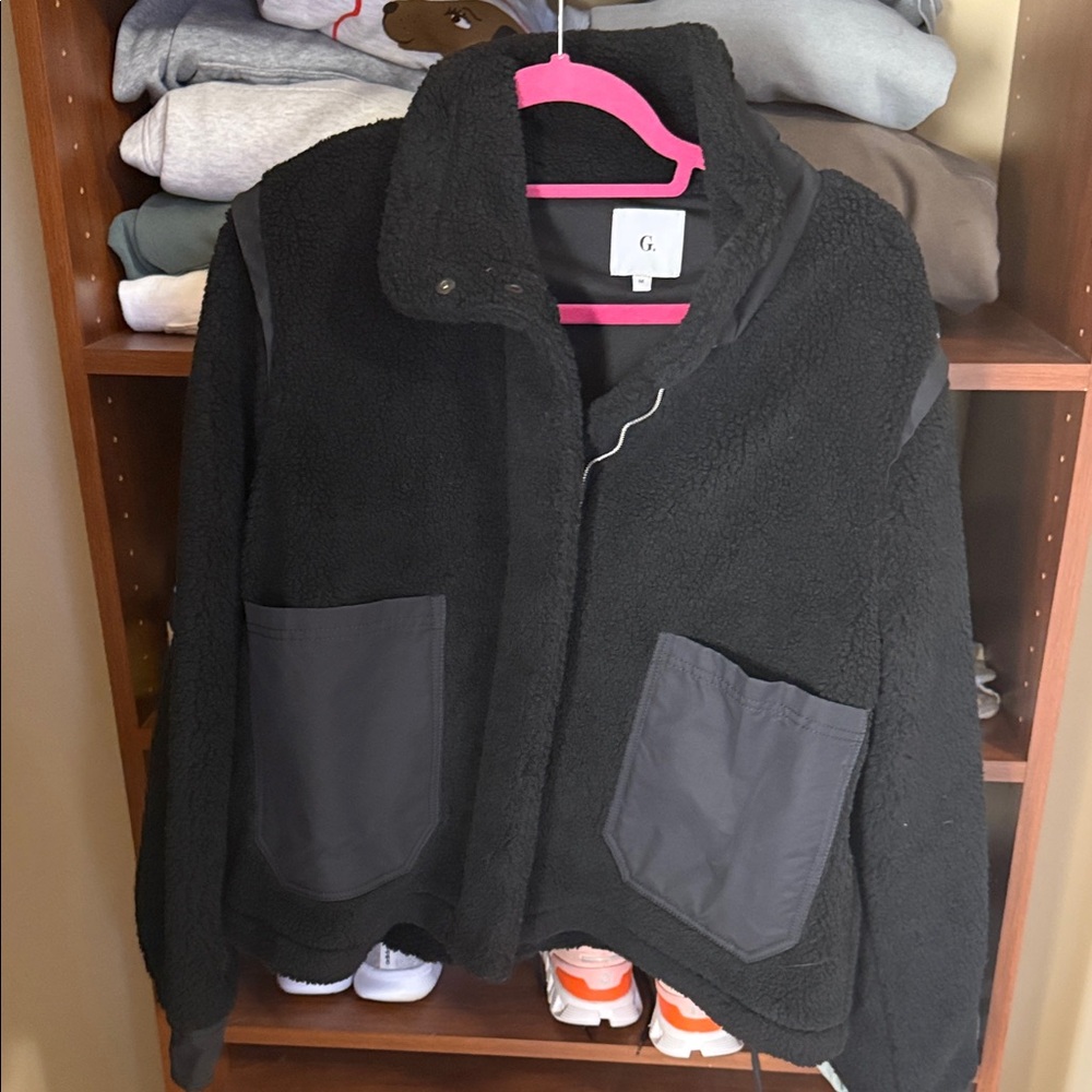 Goop label Neidorf fleece bomber jacket